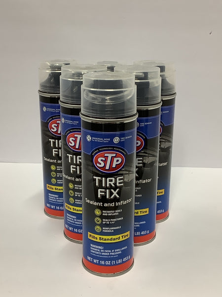 CASE OF 6 STP Tire Fix Sealant and Inflator 19065 16oz 071153191808