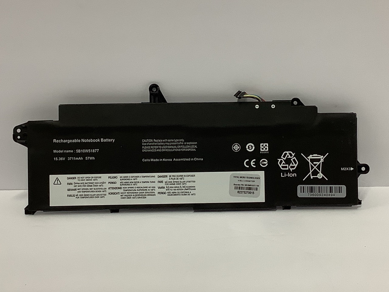 Lenovo Total Micro Battery ThinkPad T14s Gen 3 T14s 4 4-Cell 57WHr 5B10W51877-TM