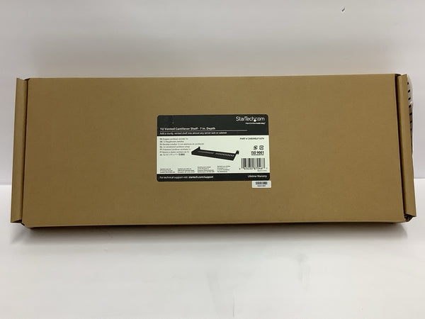 Startech 1U Vented Cantilever Rack Shelf 7" Depth 19" Wide CABSHELF1U7V