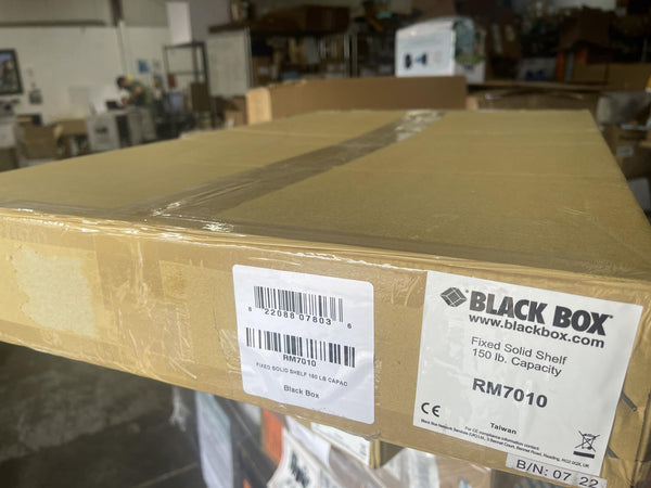Black Box 4-Post Fixed Solid Rack Mount Shelf RM7010