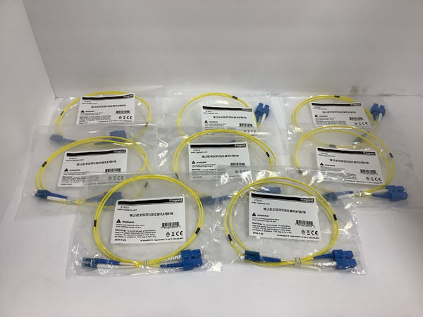 LOT OF 8 Legrand 1M LC-SC Fiber Cables  37910