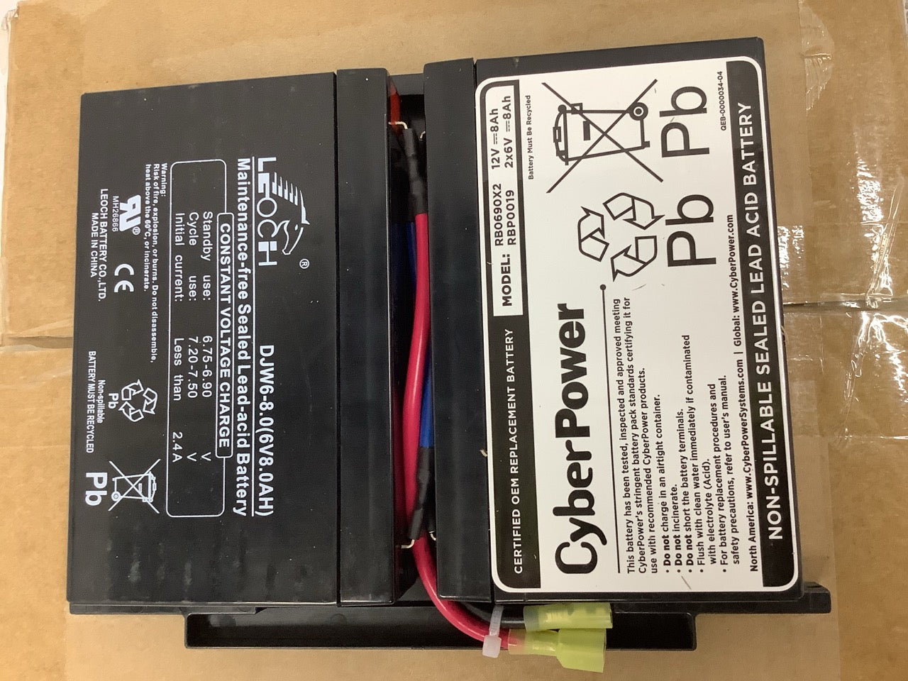 Cyberpower Genuine OEM Replacement Battery  RB0690X2