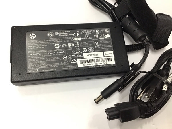 HP 120W GENUINE OEM AC Adapter HSTNN-LA25 PA-1121-62HI 906329-001