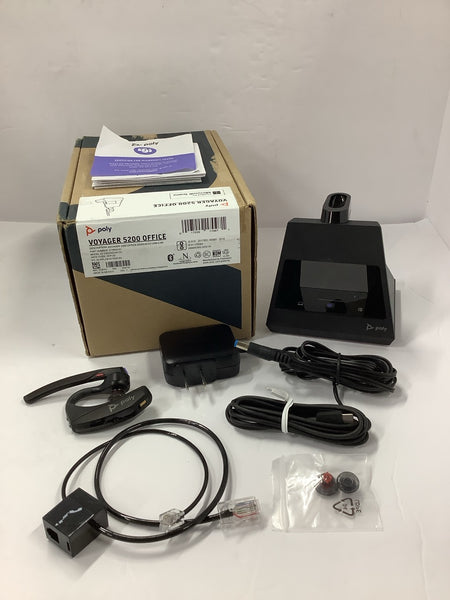 Poly Voyager 5200 Office Bluetooth Mono Computer Headset 214603-01