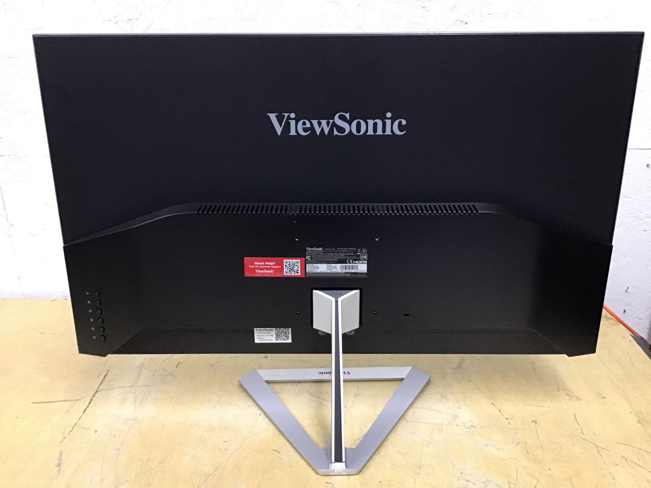 ViewSonic 32" LED Monitor Black Cracked No Display VX3276-2K-MHD