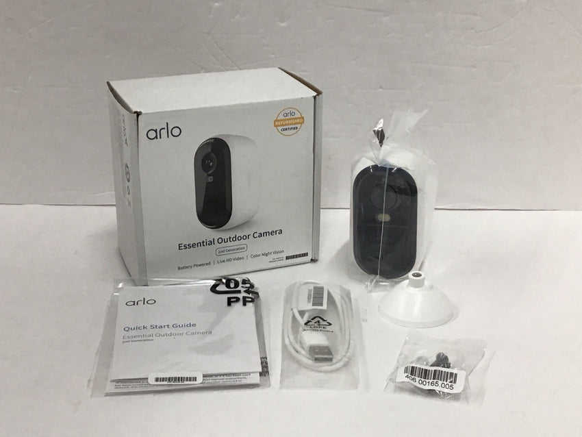 Arlo Essential Outdoor Wireless Security Camera 2nd Generation VMC2050-100NAR
