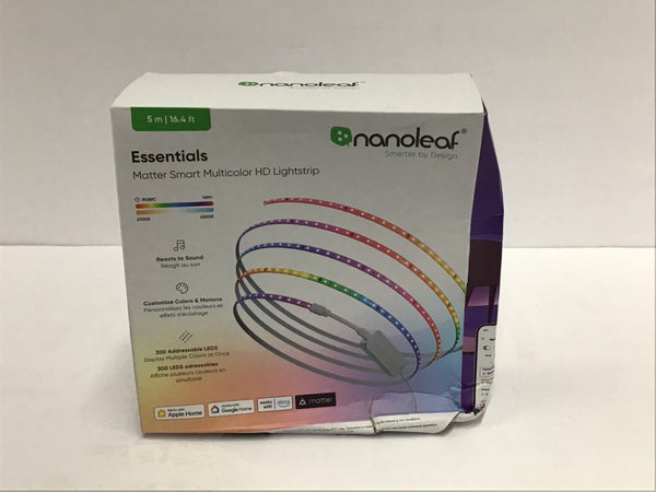 Nanoleaf Essentials Matter Smart Multicolor HD Lightstrip 16.4ft  NF085K03-5ALS