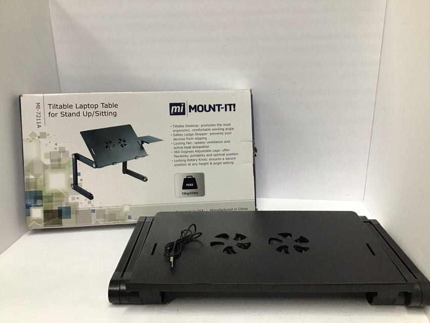 Mount It! USB Cooling Fan Laptop Notebook Tiltable Table Stand MI-7211A