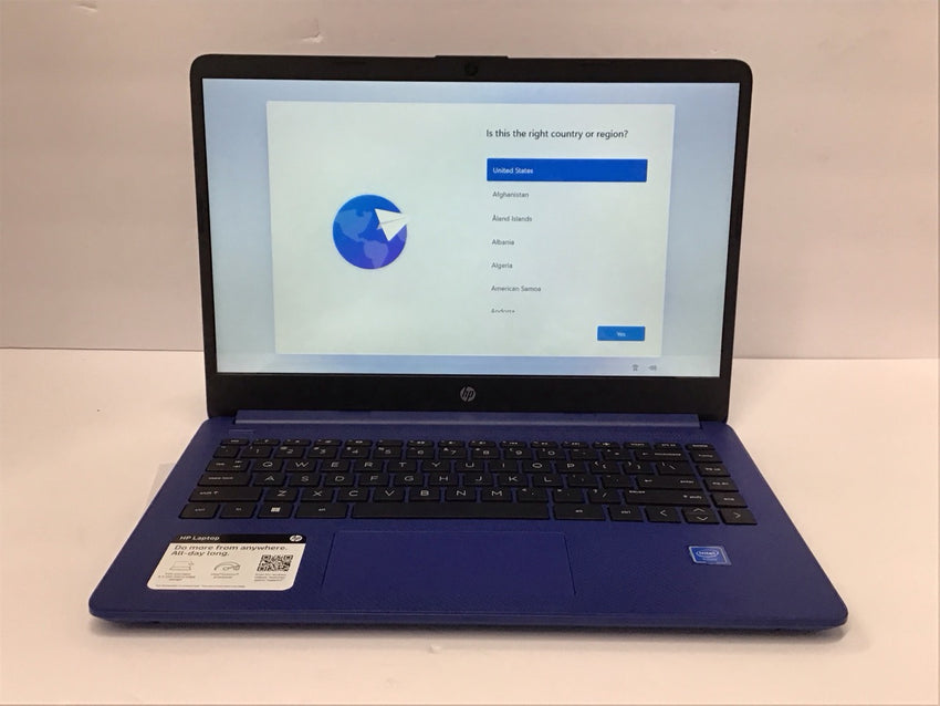 HP 14" Touscreen Notebook 14-DQ0050NR Blue N4020 4GB 64GB W11H 47X80UA#ABA