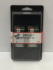 Kingston 16GB DDR5 4800MT/s SODIMM Kit PC4 38400 Memory KCP548SS6K2-16