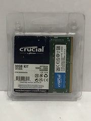 Crucial 32GB (2 x 16GB) DDR4-2666 SODIMM 1.2V CL19 RAM Kit CT2K16G4SFRA266