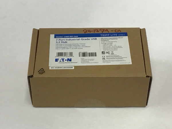 Tripp Lite 7 Port Industrial-Grade USB 3.2 Hub w/ 20kV ESD Immunity U360-007-IND