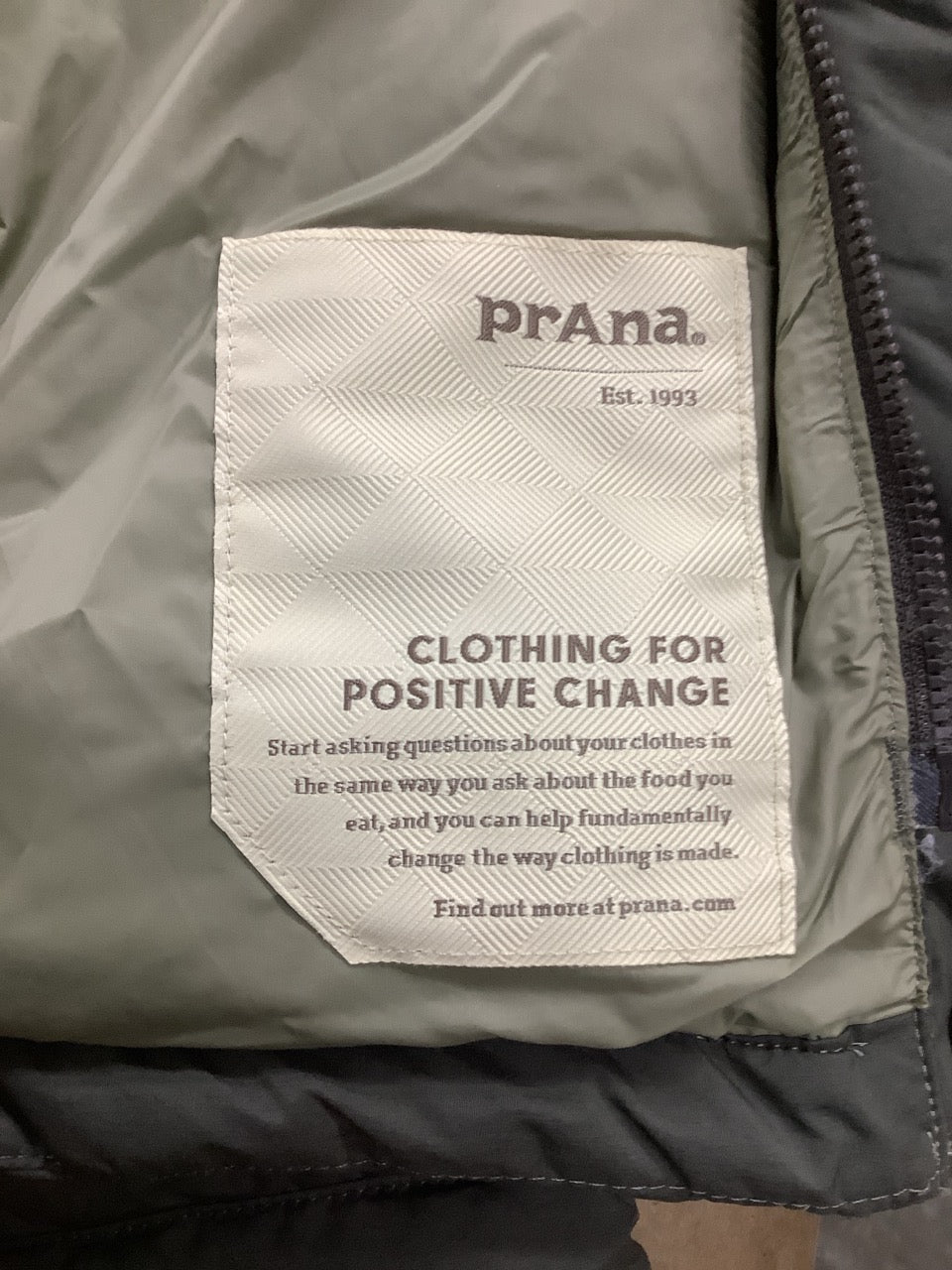 Prana Pinchot Shirt Jacket Black Olive Heather XL Extra Large 1961921