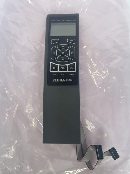 Zebra ZT230 Front Control Panel, Display, Cover, & Cables P1029917-001