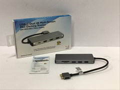 SMK Link USB-C Dual 4K Multi-Stream Mini Docking Station w/ 100W USB-C VP6960CAB