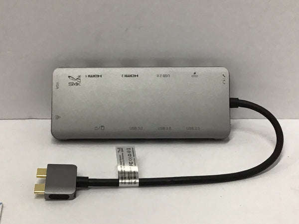 SMK Link USB-C Dual 4K Multi-Stream Mini Docking Station w/ 100W USB-C VP6960CAB