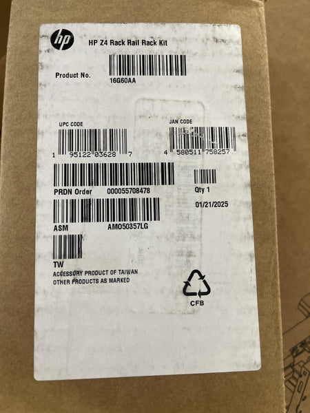HP ZCentral 4R Rail Rack Kit Workstation Rack Mount  16G60AA