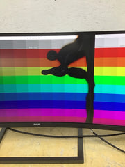 PHILIPS Brilliance 49" Wide Monitor 32:9 5120 X1440 READ CRACKED 499P9H