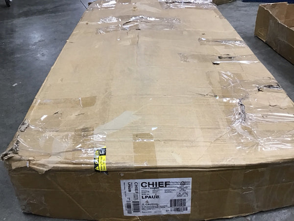 Chief LPAU Series Large Fusion Manual Height Adjustable Mobile AV Cart Blk LPAUB