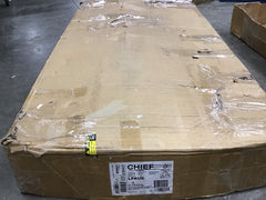 Chief LPAU Series Large Fusion Manual Height Adjustable Mobile AV Cart Blk LPAUB