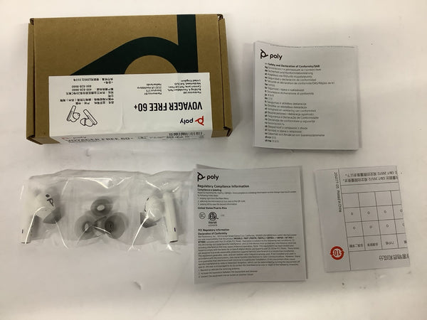 Poly Voyager Free 60/60  Microsoft Teams Certified White Earbuds 8L5B0AA