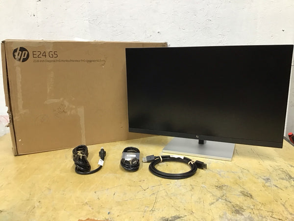 HP EliteDisplay E24 G5 24" Monitor FHD Blue Light Filter HDMI DP 6N6E9AA#ABA
