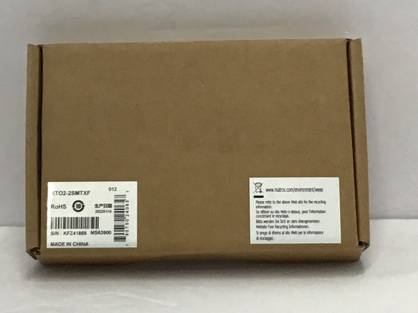 Matrox Single Mode Upgrade Kit Genuine OEM 2 Optical Transceivers XTO2-2SMTXF