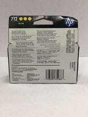 HP 3-Pack DesignJet 712 Yellow Ink Cartridge 02/2027 Genuine OEM 3ED79A NFS