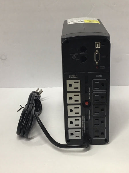 CyberPower UPS Battery Backup 850VA 510W 120V 10 Outlets READ CP850PFCLCD