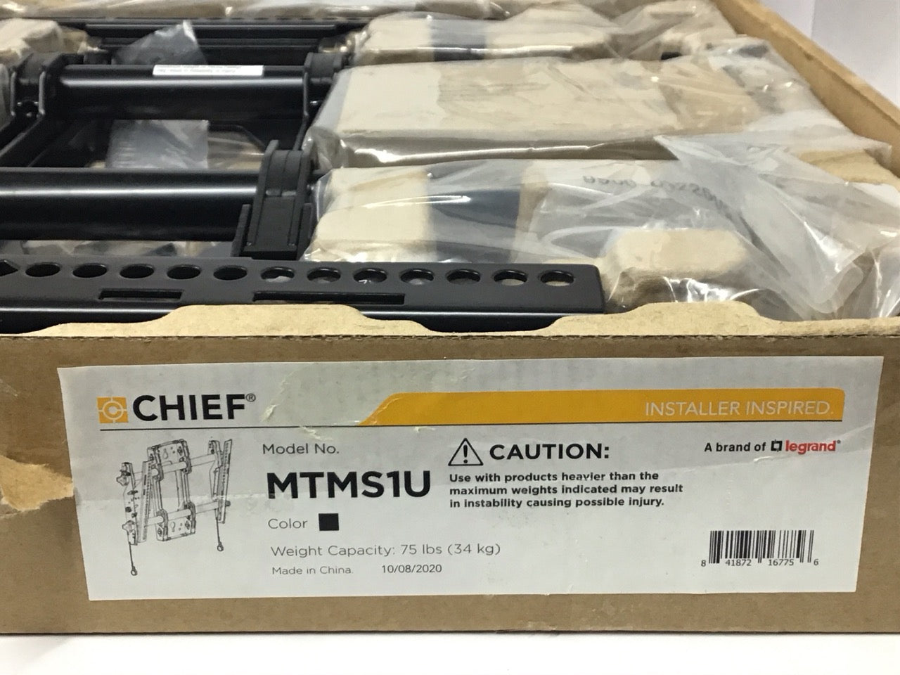 Chief Medium Fusion Micro-Adjustable Tilt Wall Mount Single Stud MTMS1U