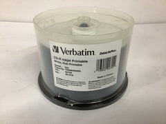 Verbatim 52x Spindle CD-R Printable Recordable Disc 50/Pack White 94755