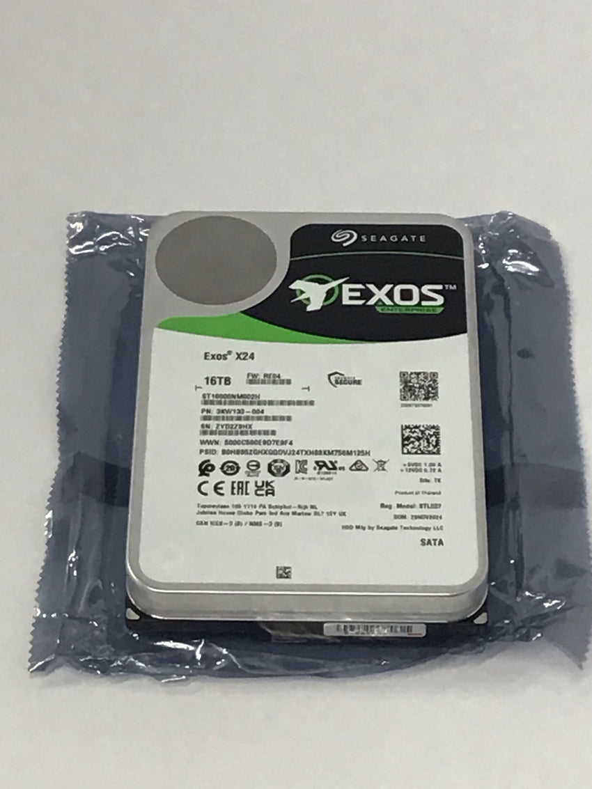 Seagate Exos X24 16TB 6Gb/s SATA Enterprise Hard Drive 3.5" ST16000NM002H