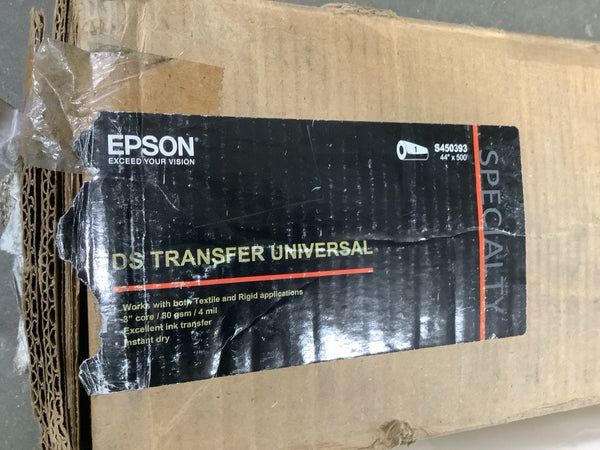 Epson DS Transfer Universal Roll 44" x 500' Alpha Cellulose Instant dry S450393