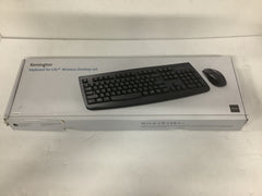 Kensington Wireless Keyboard Mouse Set USB Spill-proof Protection Black K75231US