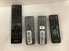 Lot of 4 Sharp Remote Controls for Sharp Smart TVs SharpRemoteLot