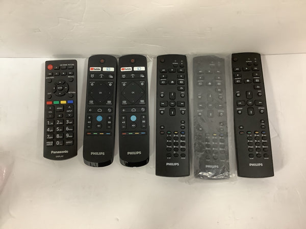 Lot of 6 Philips Remote Controls for Philips Smart TVs PhilipsRemoteLot