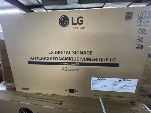 LG 43" Digital Signage Display 4K Commercial Display 43UL3J-M