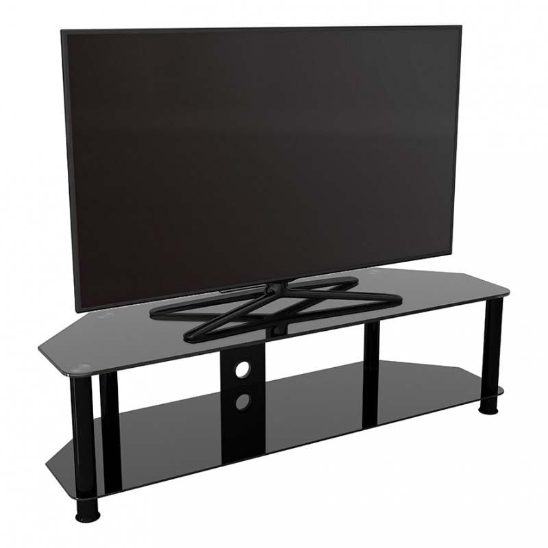 AVF Classic 55.1" Corner TV Stand /w Cable Management Up to 65" TV SDC1400CM-A
