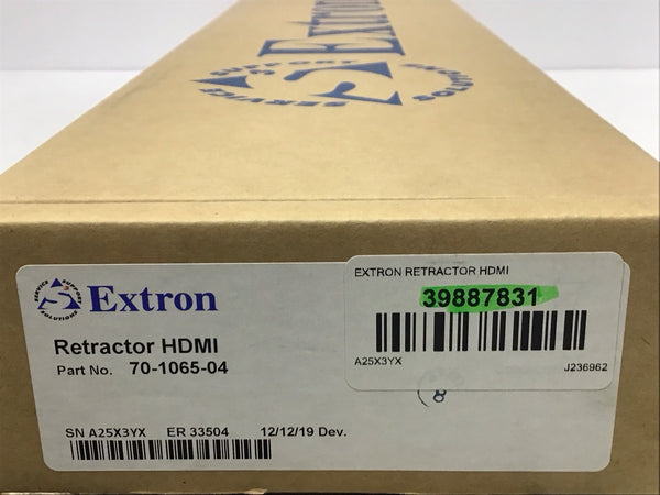 Extron Retractor HDMI Cable Retraction System 70-1065-04