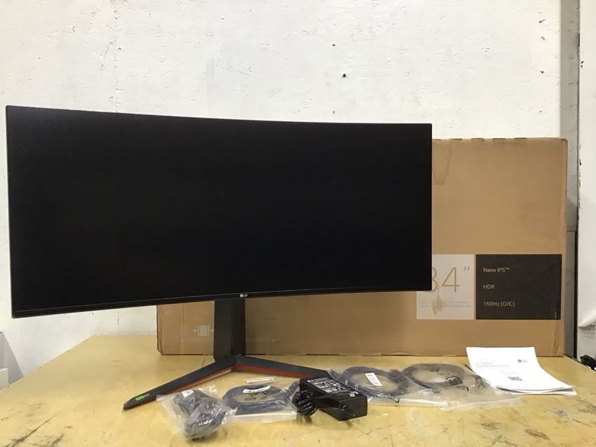 LG 34” Nano IPS 1ms QHD Curved Ultragear Gaming Monitor 160Hz READ 34GN85B-B