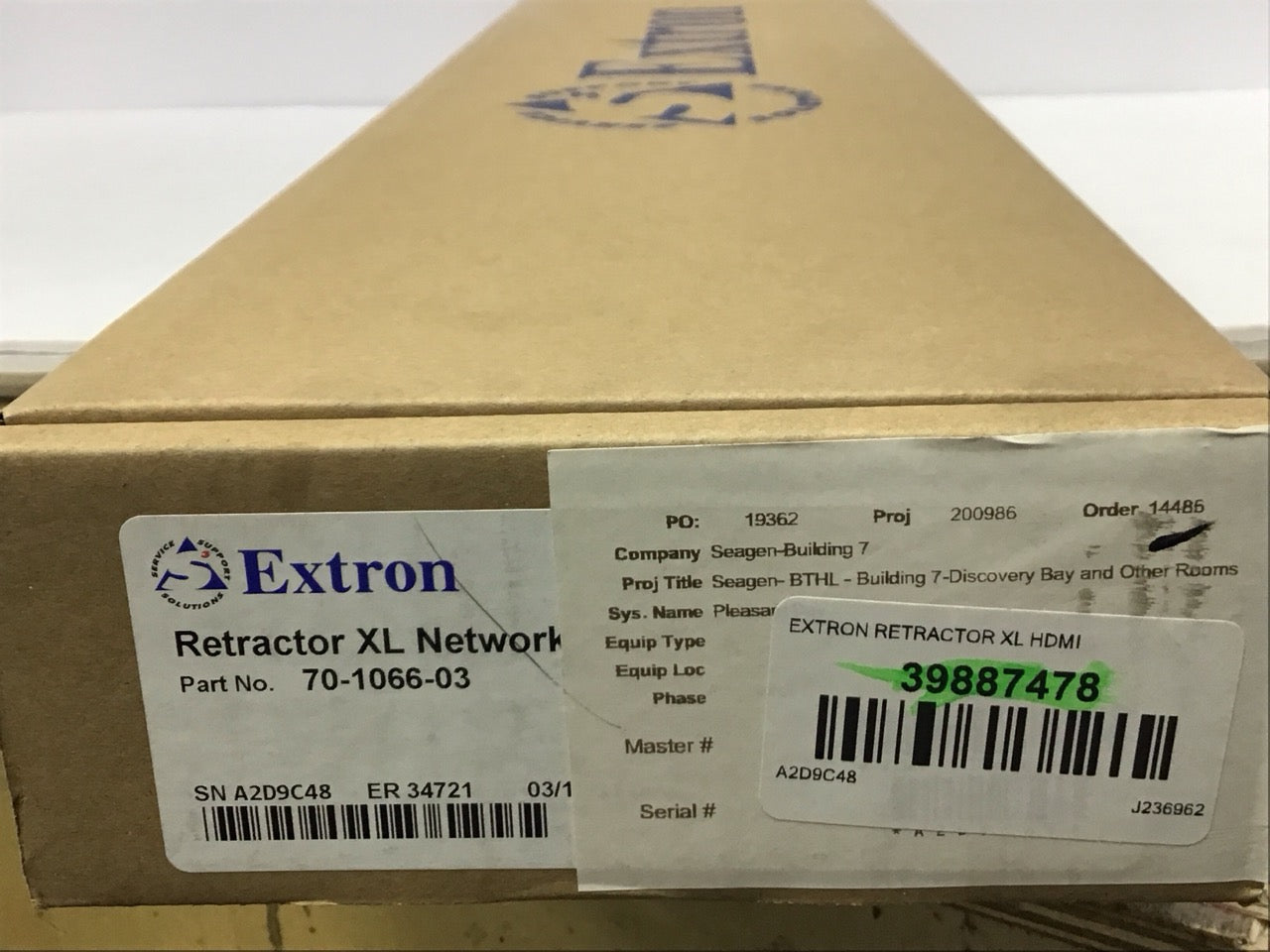 Extron Retractor XL HDMI Cable Retraction System 70-1066-04