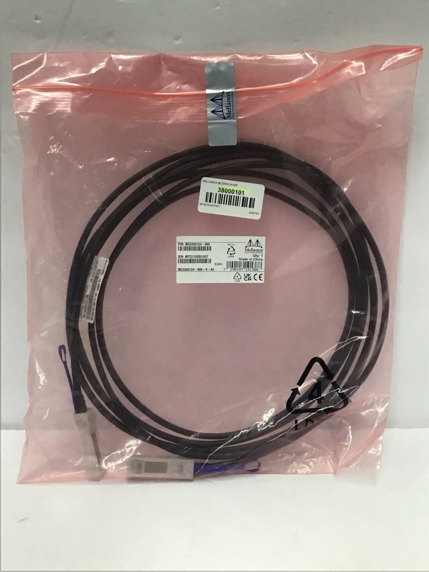 Mellanox 10G SFP  DAC Twinax Cable GENUINE OEM MC3309124-005