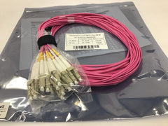 MTP/MPO-APC female to 8x LC simplex Breakout Cable 16F-MTPFALC5MX8PMOM4-ENC