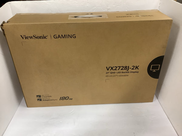 ViewSonic 27" Gaming Monitor 1440p 180hz 0.5ms IPS w/FreeSync Premium VX2728J-2K
