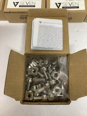 200x V7 Rackmount Hardware M6x16 Square Clip Hole Cage Nuts Server Rack Screws