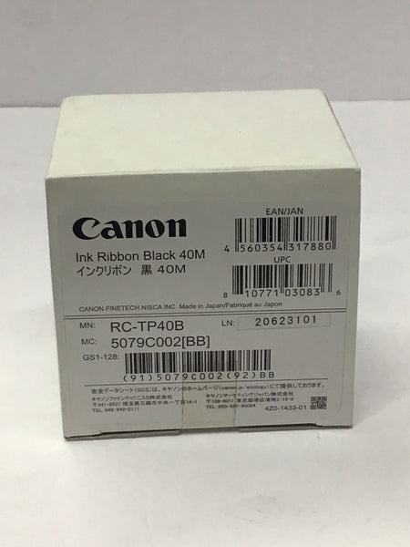 Canon Thermal Transfer Ribbon Black 5 Pack Genuine OEM MK3000 MK5000 5079C002