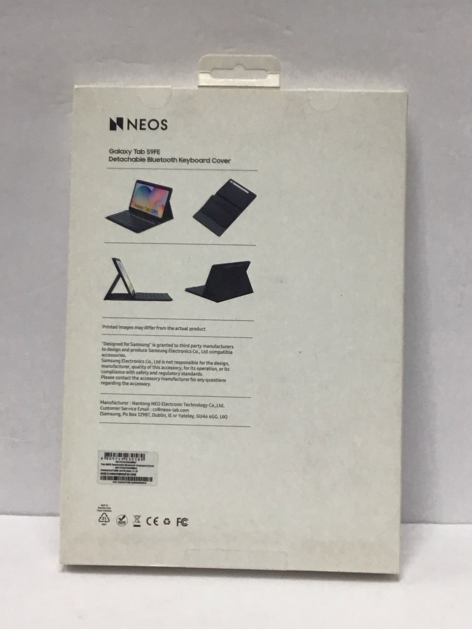 Samsung Keyboard/Cover Case Galaxy Tab S9 FE Detachable Black GP-FCX516NNBBU