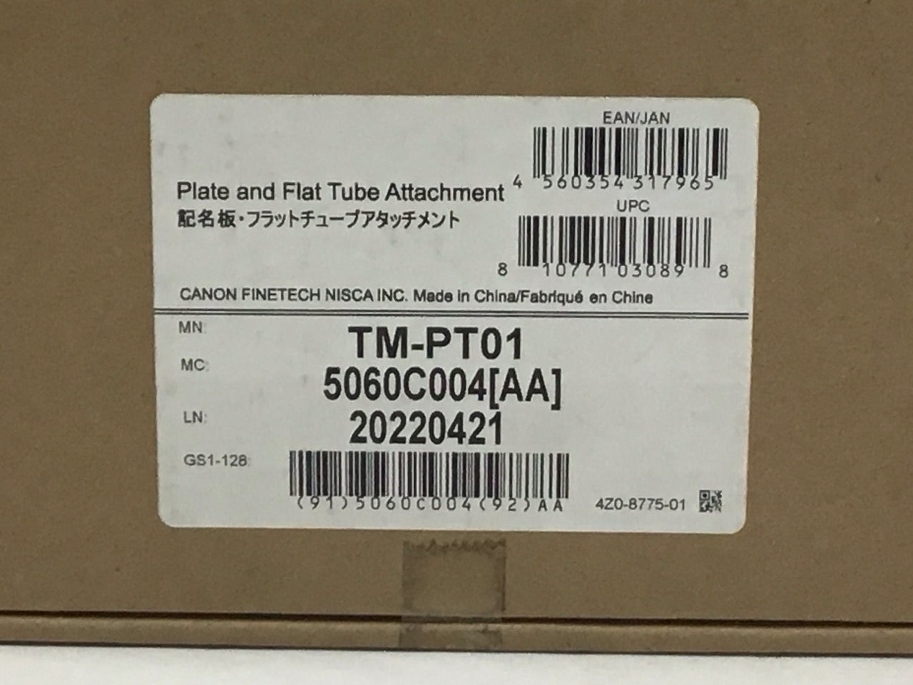 Canon Plate and Flat Tube Attachment for MK3000, MK5000 OEM 5060C004