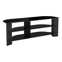 Varano Corner TV Stand Black Tempered Glass Up to 65" FS1300VARBB-A