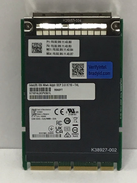 Intel X710-T4L Ethernet Network Adapter Quad Port 10GbE OCP 3.0  X710T4LOCPV3G1L
